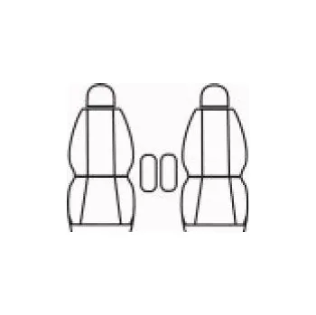 Potah sedadla Automega Autopotahy Citroen Berlingo II, 2 místa, od r. 2008-2018, Dynamic žakar tmavý