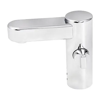 Vodovodní baterie AZP BRNO Automatická umyvadlová baterie s boční regulací, bateriové napájení – 6 V DC (AUM 22.B)