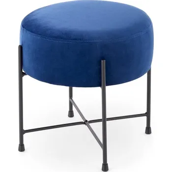 Taburet ImportWorld Taburet NIVAS, tmavě modrá