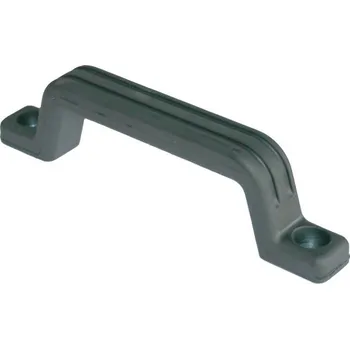 Madlo černé 166 mm (pogumované s kovovou výztuhou)