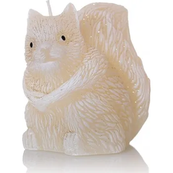 Svíčka Svíčka 3D veverka žlutá 200g