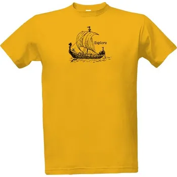 Pánská móda Tričko s potiskem Explore pánské