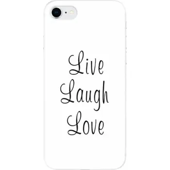 Telefonní příslušenství Odolné silikonové pouzdro iSaprio - Live Laugh Love - iPhone SE 2020