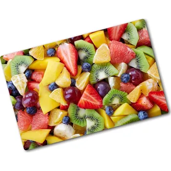 Kuchyňské prkénko Kuchyňská deska velká skleněná Nakrájené ovoce