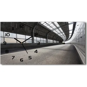 Hodiny Skleněné hodiny na stěnu tiché Cesta v tunelu