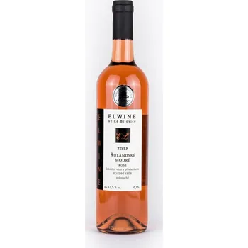 Víno Rulandské modré ROSÉ 2018, pozdní sběr, ELWINE Velké Bílovice, polosuché