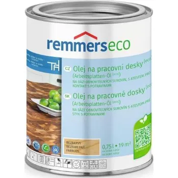 Olej na dřevo REMMERS OLEJ NA PRACOVNÍ DESKY [ECO] PŘÍR.0,375L
