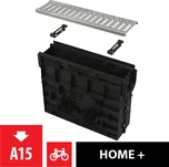 ALCADRAIN Venkovní žlabová vpust pro AVZ102 s plastovým rámem a pozinkovaným roštem „C“ profilu A15 (AVZ102R-R102S)