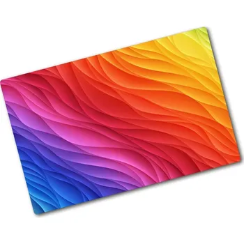 Kuchyňské prkénko Deska na krájení skleněná Barevné vlny