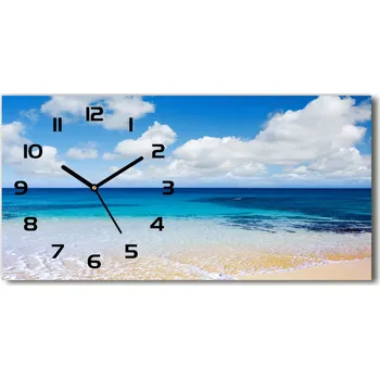 Hodiny Skleněné hodiny na stěnu tiché Klidné moře