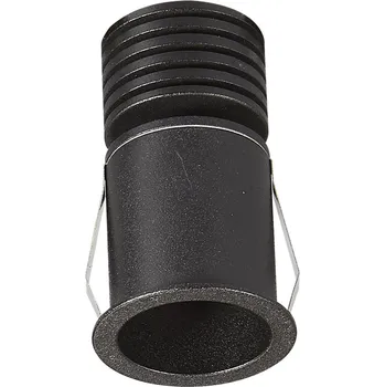 Venkovní osvětlení Mantra 6856 Guincho, černá zápustná bodovka 3W LED 3000K, prům. 4,1cm, IP54
