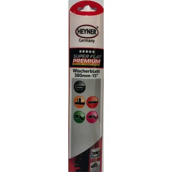Stěrač HEYNER (GERMANY) | Stěrače 15"/38cm SUPER FLAT PREMIUM + adaptéry, 275000