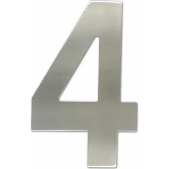 Domovní číslo Číslice"4" fasádní 200mm NEREZ ESO