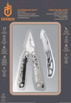 Multifunkční nůž Gerber Mini Paraframe + kleště Suspension-NXT