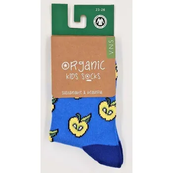 Dětské ponožky VNS Organic kids Apple blue 23-26, VNS Organic socks 23-26