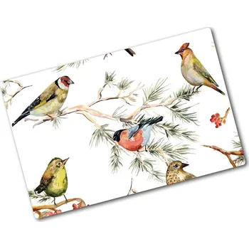 Kuchyňské prkénko Kuchyňská deska skleněná Lesní ptáci