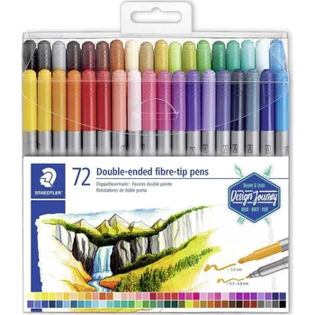 Staedtler 3200 TB72 Design Journey Twin Tip Pens 72 ks