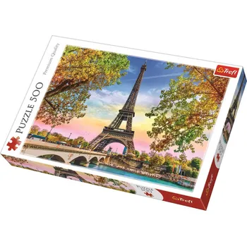 Puzzle Trefl 37330 Romantická Paříž Eiffelova věž 500 dílků
