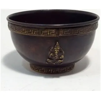 Kadidelnice miska kovová měděná Ganesh