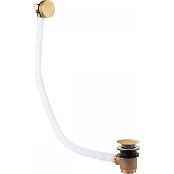 Sifon Tres Exclusive - Odtoková a napouštěcí vanová kulatá souprava KASKÁDA s přepadem 03453430OM