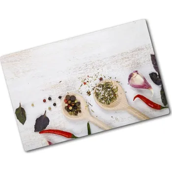Kuchyňské prkénko Deska na krájení tvrzená Zelenina a koření