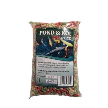 Krmivo pro rybičky Koi pond sticks mix 1 l - 4 mm
