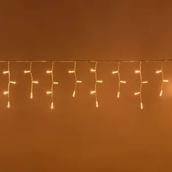 Vánoční dekorace LED krápník 3,2x0,4m 56 SUPER LED propojitelné PROFI 2-pin venkovní, teplá bílá (LED rampouchy)