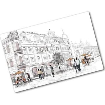 Kuchyňské prkénko Deska na krájení skleněná Staré město