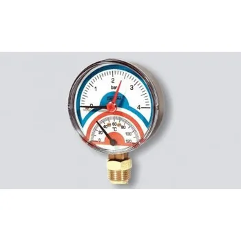Ventil H-Line termomanometr-radiální, 0-120°C, 0-4 BAR