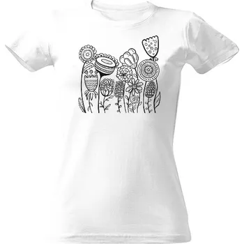 Dámské tričko Tričko s potiskem Moje kytičky dámské