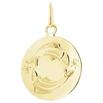 Přívěsek Přívěšek znamení Ryby ze žlutého zlata ZZ0683RYBF + dárek zdarma