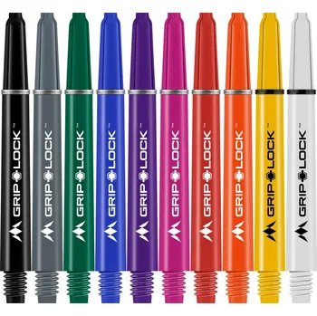 Příslušenství pro šipky Mission Násadky GripLock - midi - green