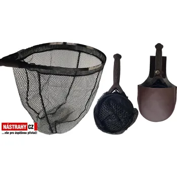 Podběrák Skládací vláčecí podběrák - Tmavá rukojeť