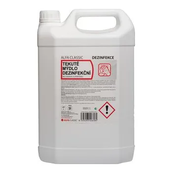 Péče o ruce AlfaClassic Tekuté mýdlo dezinfekční, 5l, dezinfekční prostředek na ruce