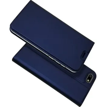 Pouzdro na mobilní telefon Kožené flipové pouzdro pro Huawei Y5 (2018) / Honor 7S - tmavěmodré