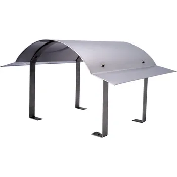 Komín Komínová stříška Napoleon - nerez 0,5 mm Rozteč kotvení, vnější rozměr stříšky - Š x H (cm): 57 x 97 cm (rozteč kotvení 29 x 76)