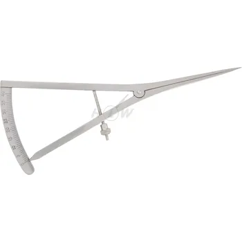 Posuvné měřítko Měřítko 17 cm - zahnuté (40-05B)