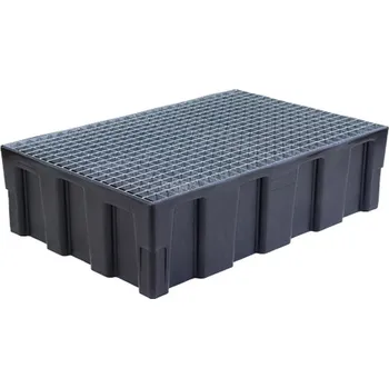 Vana Záchytná vana s pozinkovaným roštem pro 2 sudy + doprava zdarma