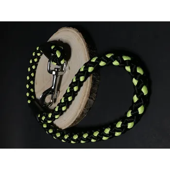 Vodítko pro psa Palkar vodítko ucho pro psy 55 cm x 14 mm černo-fosforová