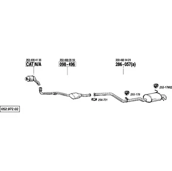Filtr pevných částic filtr pevných částic Bosal 011-008