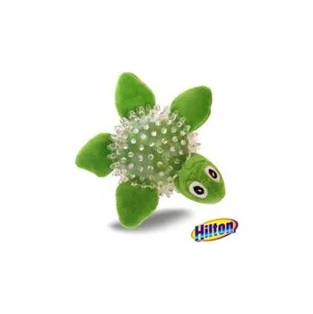 Hračka pro psa Hilton hračka pro psa dentální želva pískací 12 cm zelená