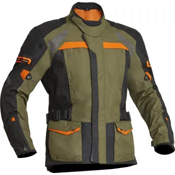 Moto bunda Lindstrands Transtrand Green/orange pánská textilní motocyklová bunda Velikosti pánské: 60