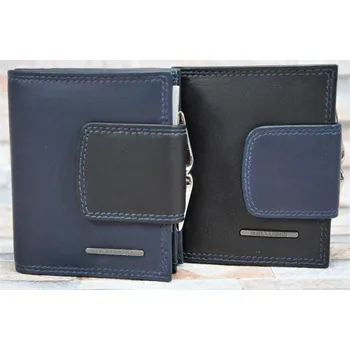 Peněženka Dámská kožená peněženka Bellugio malá s modrou barvu Barva: Černo modrá