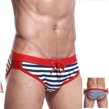 Pánské plavky Plavky pánské pruhované námořnické M