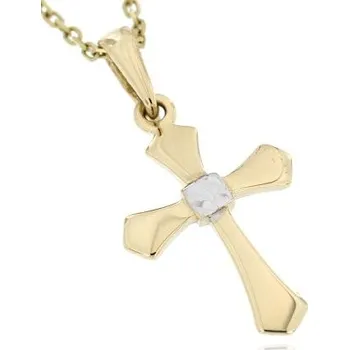 Přívěsek Zlatnictví U Kostela Zlatý přívěsek křížek 2841 489303816