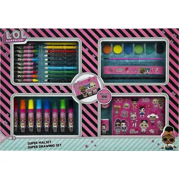 Výtvarná sada Karton P+P Výtvarný kufřík velký 100 ks, L.O.L.