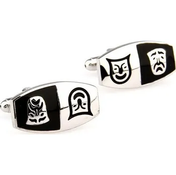 Manžetový knoflíček Manžetové knoflíčky divadelní maska, pantomima