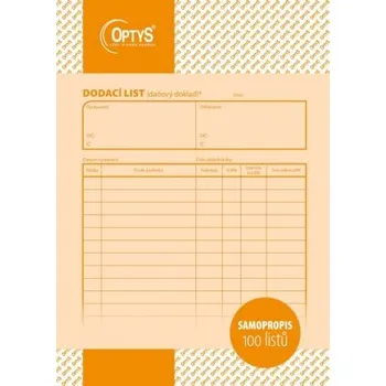 Tiskopis Dodací list A5 100 listů samokopírovací OP 1077