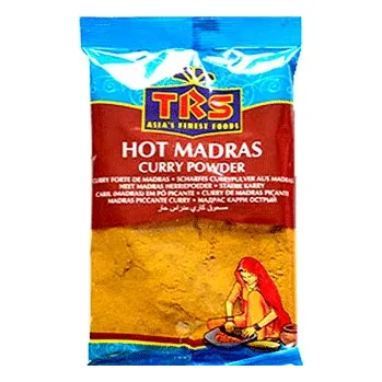 Koření TRS, Velká Británie Kari koření pálivé, Madras Curry hot TRS 100g