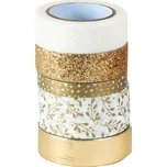 Heyda Dekorační páska 5 ks zlatá